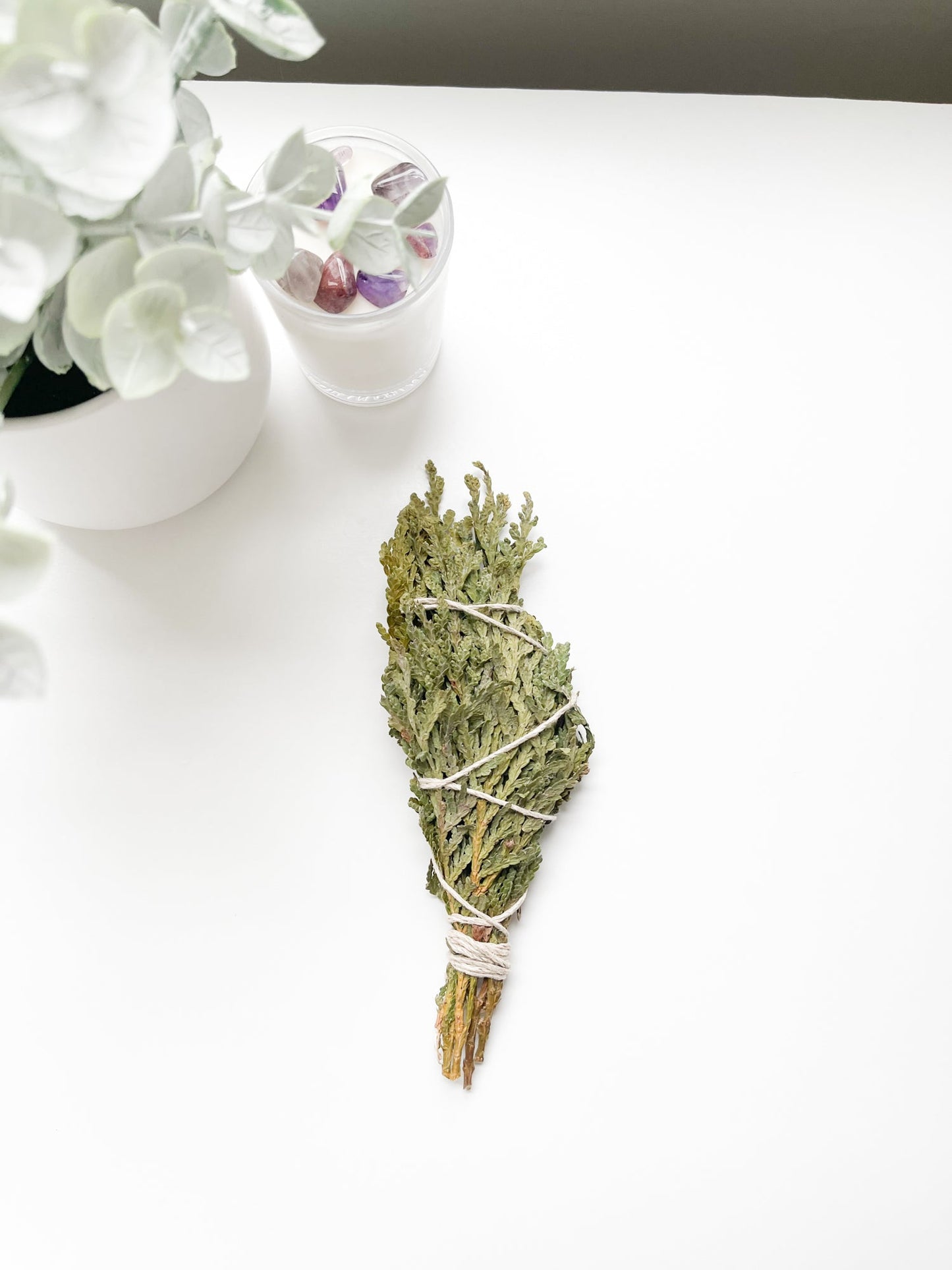 CEDAR SMOKE WAND | Herbal Bundle | Thuja occidentalis