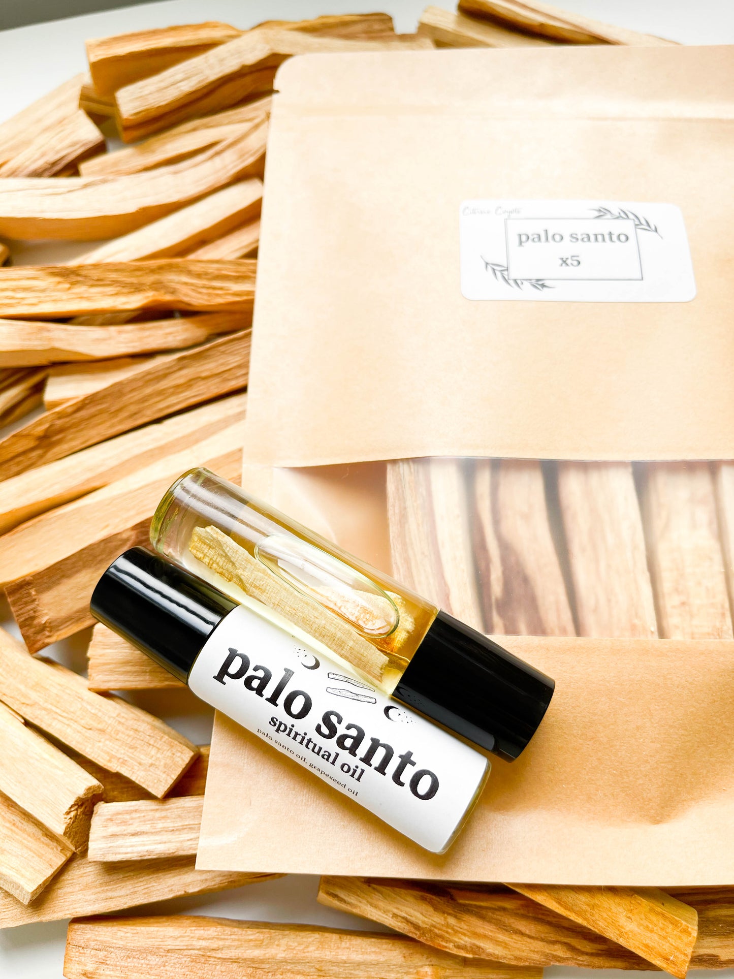 PALO SANTO BUNDLE | Oil + 5 Natural Tree Sticks