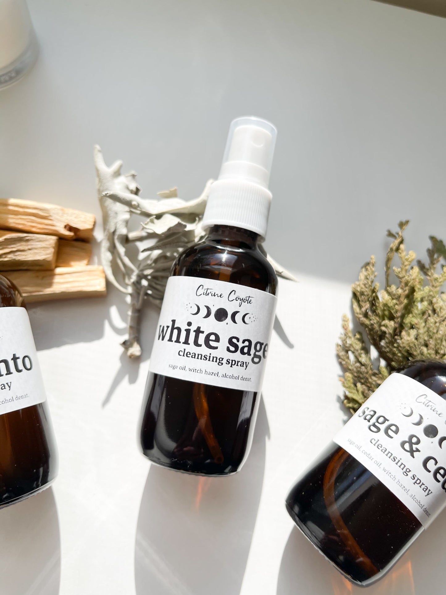 PURIFY & CLEANSE TRIO | Smokeless Sprays | Palo Santo, Sage, & Cedar