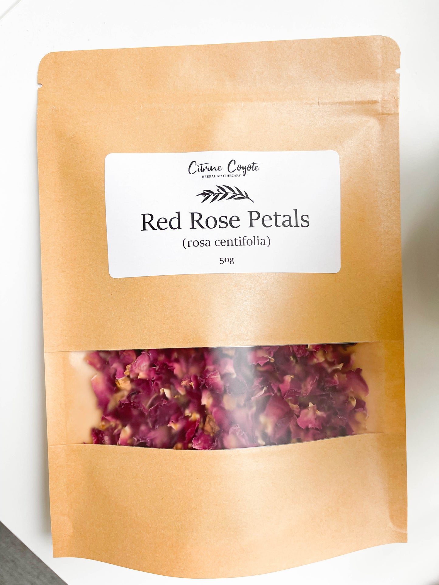 RED ROSE PETALS | Organic | Rosa centifolia